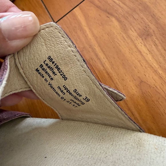 DANSKO Sophie Sandals Pink Metallic Iridescent Leather Clogs EUR 39 - Picture 5 of 7